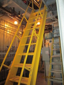 Boiler room catwalk