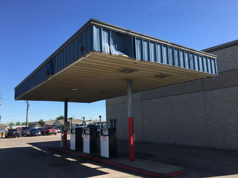 Crowley ISD Canopy Before Repairs