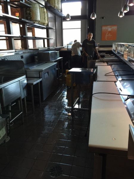 Blue Sushi Final Post Construction Cleaning in Dallas, Texas