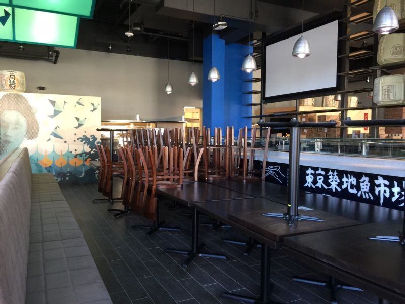 Blue Sushi Final Post Construction Cleaning in Dallas, Texas