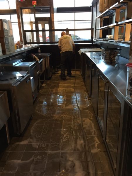 Blue Sushi Final Post Construction Cleaning in Dallas, Texas