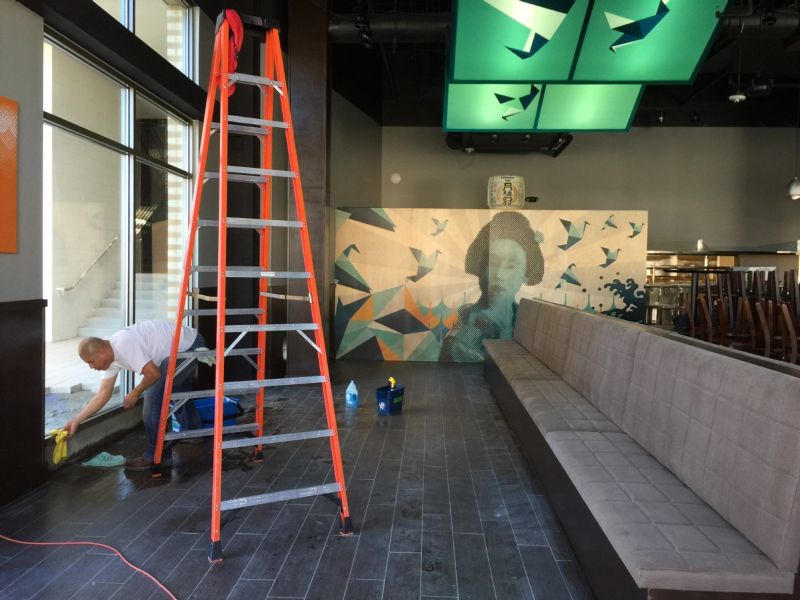 Blue Sushi Final Post Construction Cleaning in Dallas, Texas