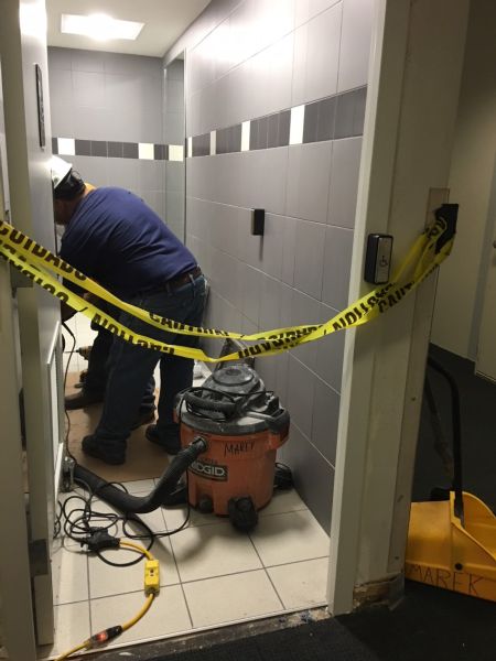 Fritz Latham Federal Building in Fort Worth TX-Rough Construction Clean Up