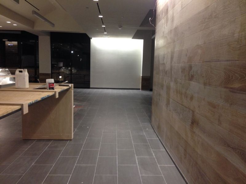 Rough Post Construction Cleaning in a Restaurant at Northpark Mall in Dallas, TX