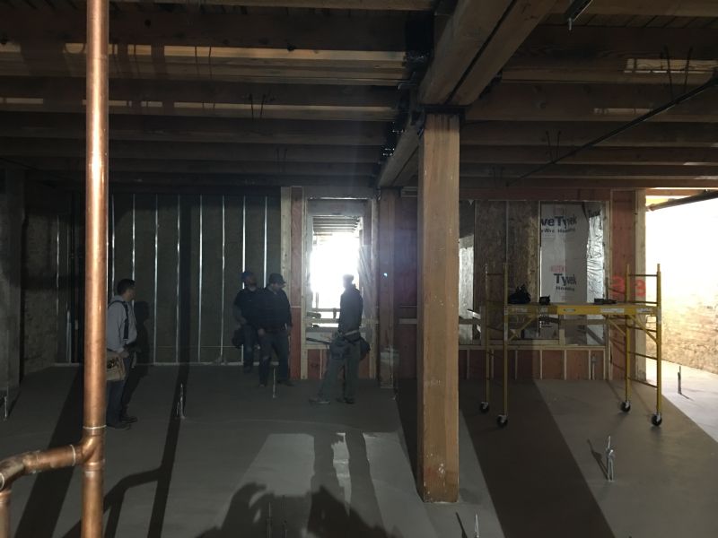 Framing In progress.