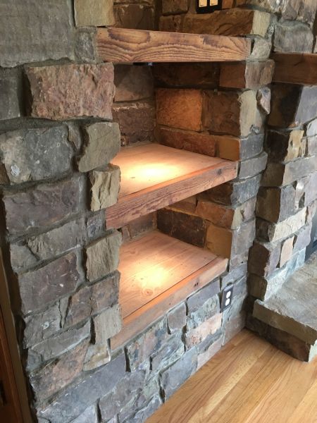 Fireplace and Accent Wall 