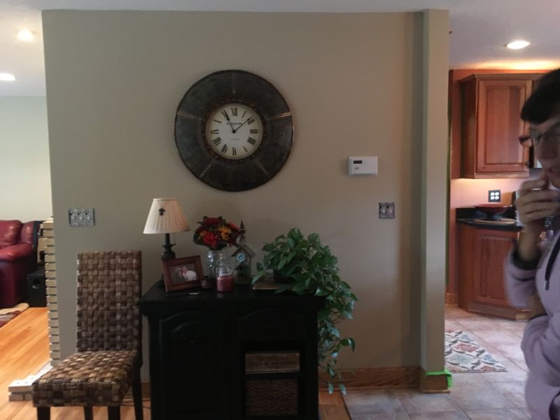 Fireplace and Accent Wall 