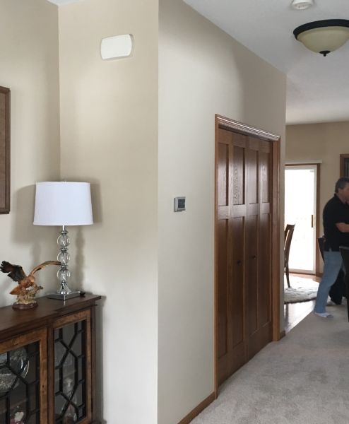 Indoor fireplace remodel  and Accent Wall