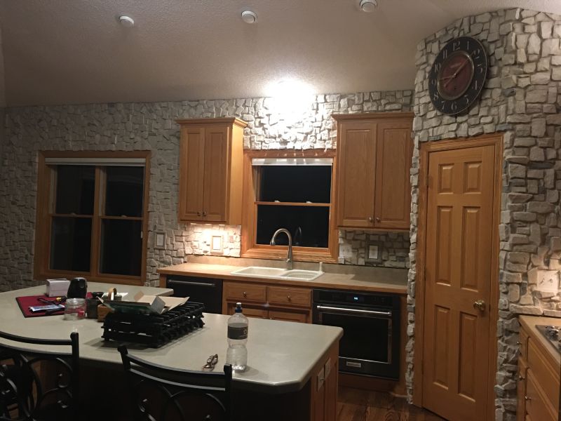 Kitchen Remodel and Inteior Fireplace Remodel
