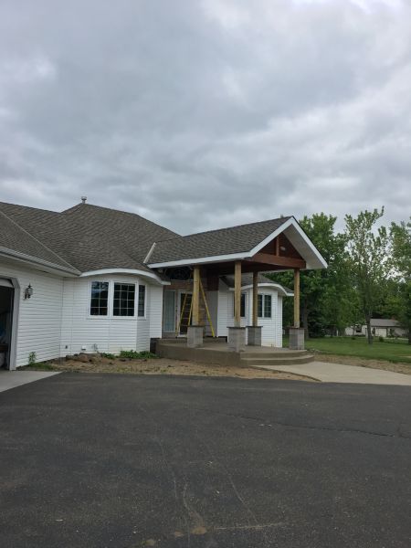 Nowthen Exterior, and Interior "Fireplace "Remodel 