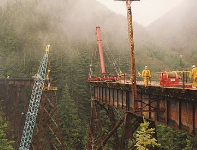 Iron Horse State Park Hall Creek Trestle Repair