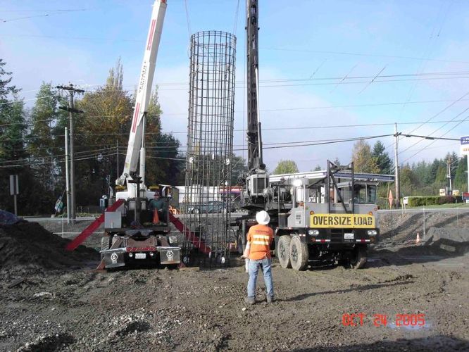Turners Corner Substation Retaining Wall by Pellco Construction, Inc