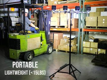 Facility Maintenance - SiteLites Quad Tripod Work Light