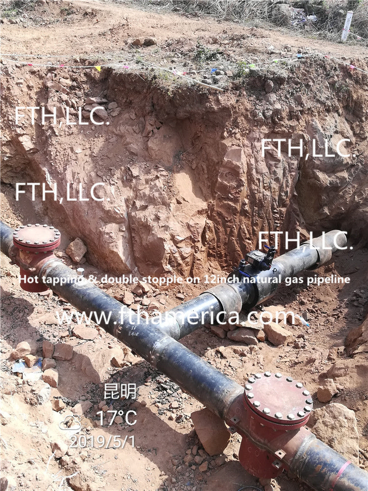 FTH, LLC 12" Natural Gas Pipeline Hot Tapping + Double Stopple Image