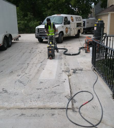 Parking Deck Elastomeric Coating Removal