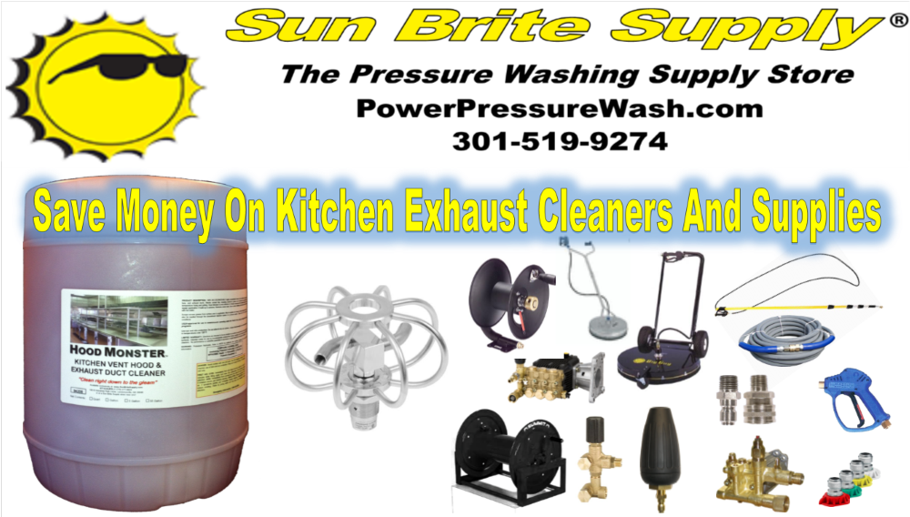 Get Kitchen Exhaust Cleaning Chemicals, Duct Spinners And More!