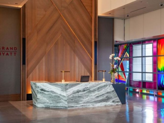 AirTrain Grand Hyatt San Francisco Airport by Paulhus Millwork