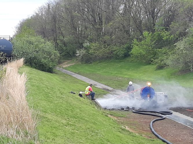 STORM SEWER CLEANING-EASMENT JETTING & TELEVISING