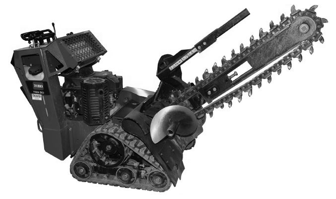 Walk Behind 4" X 36" Trencher