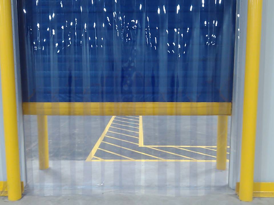 Install of high speed coiling doors and clear door strips