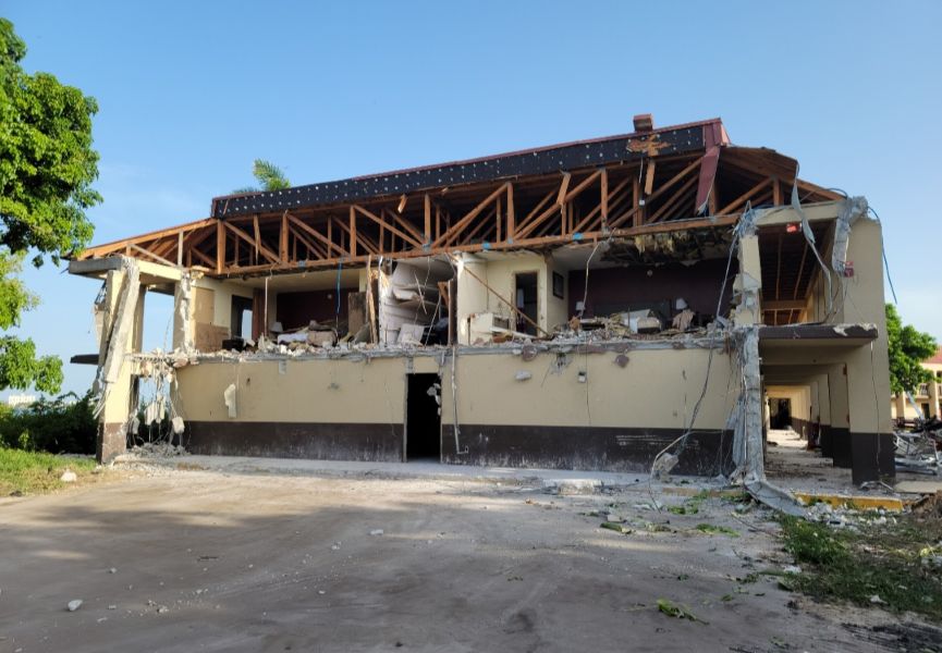 Hurricane Damaged Motel Demo