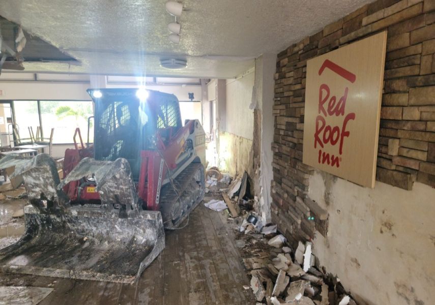 Hurricane Damaged Motel Demo