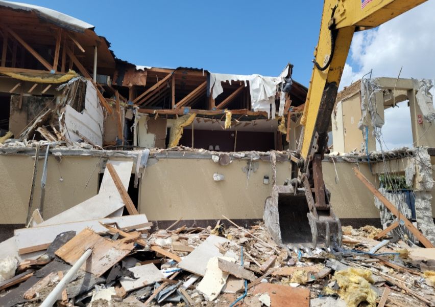 Hurricane Damaged Motel Demo