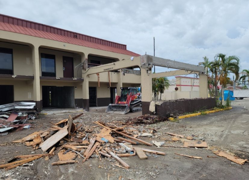 Hurricane Damaged Motel Demo
