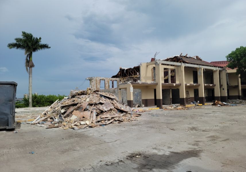Hurricane Damaged Motel Demo