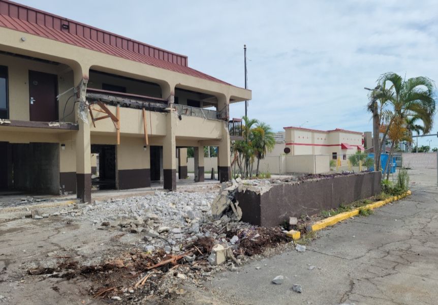 Hurricane Damaged Motel Demo