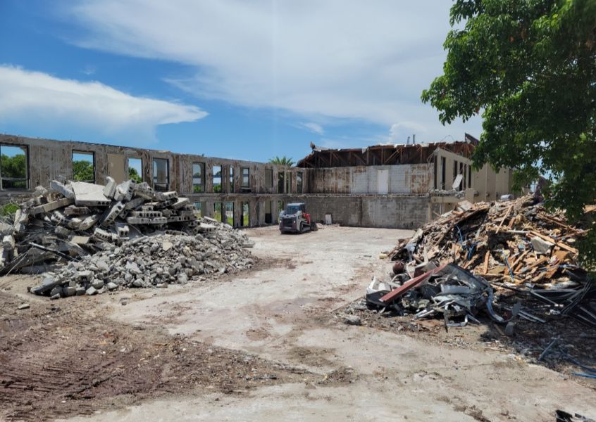 Hurricane Damaged Motel Demo