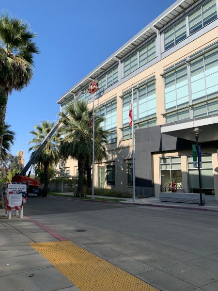 Madera County Govt. Center Post CC Pressure Washing, Window Cleaning