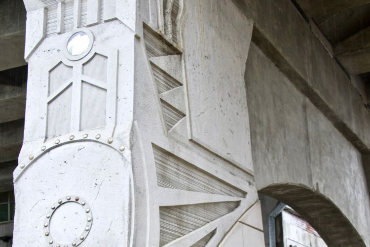 Demonbreun St. Bridge Columns