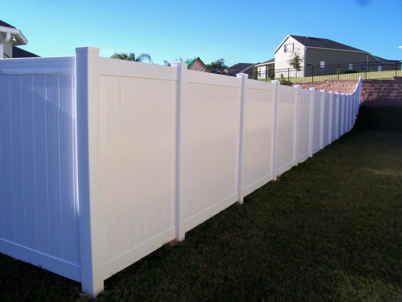 White PVC Fence