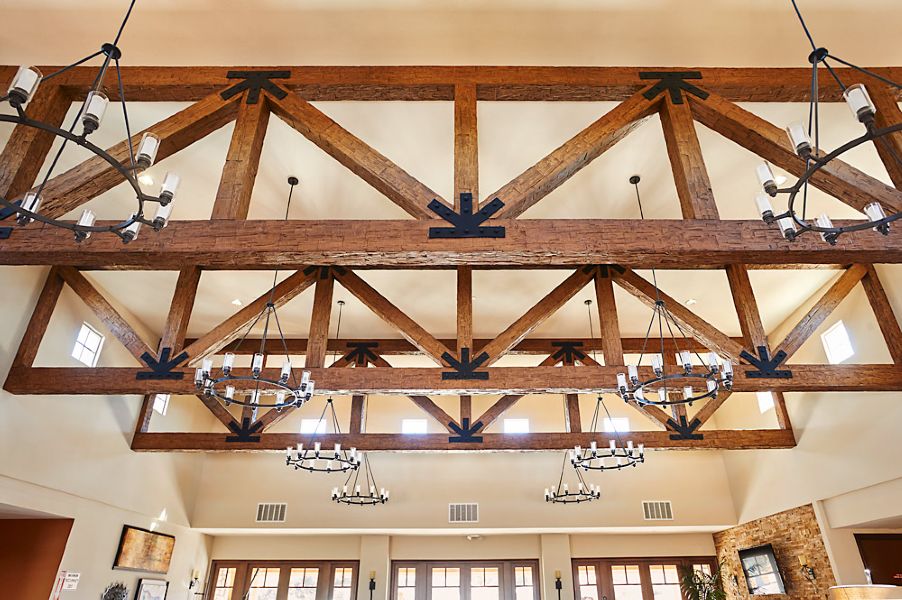 Faux Wood Beams, Planks & Trusses