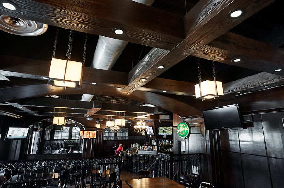 Faux Wood Beams, Planks & Trusses