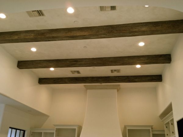 Faux Wood Beams, Planks & Trusses