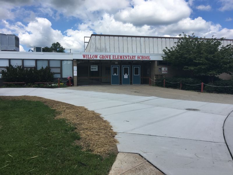 Willow Grove Elementary School Parking Lot, Curbs & Sidewalks Replacement_2016