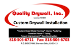 Quality Drywall - Custom Drywall Installation 
