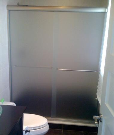 Frosted Glass Sliding Door