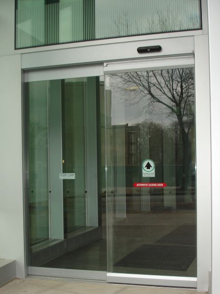 Automatic entrances to high rise residential buildings