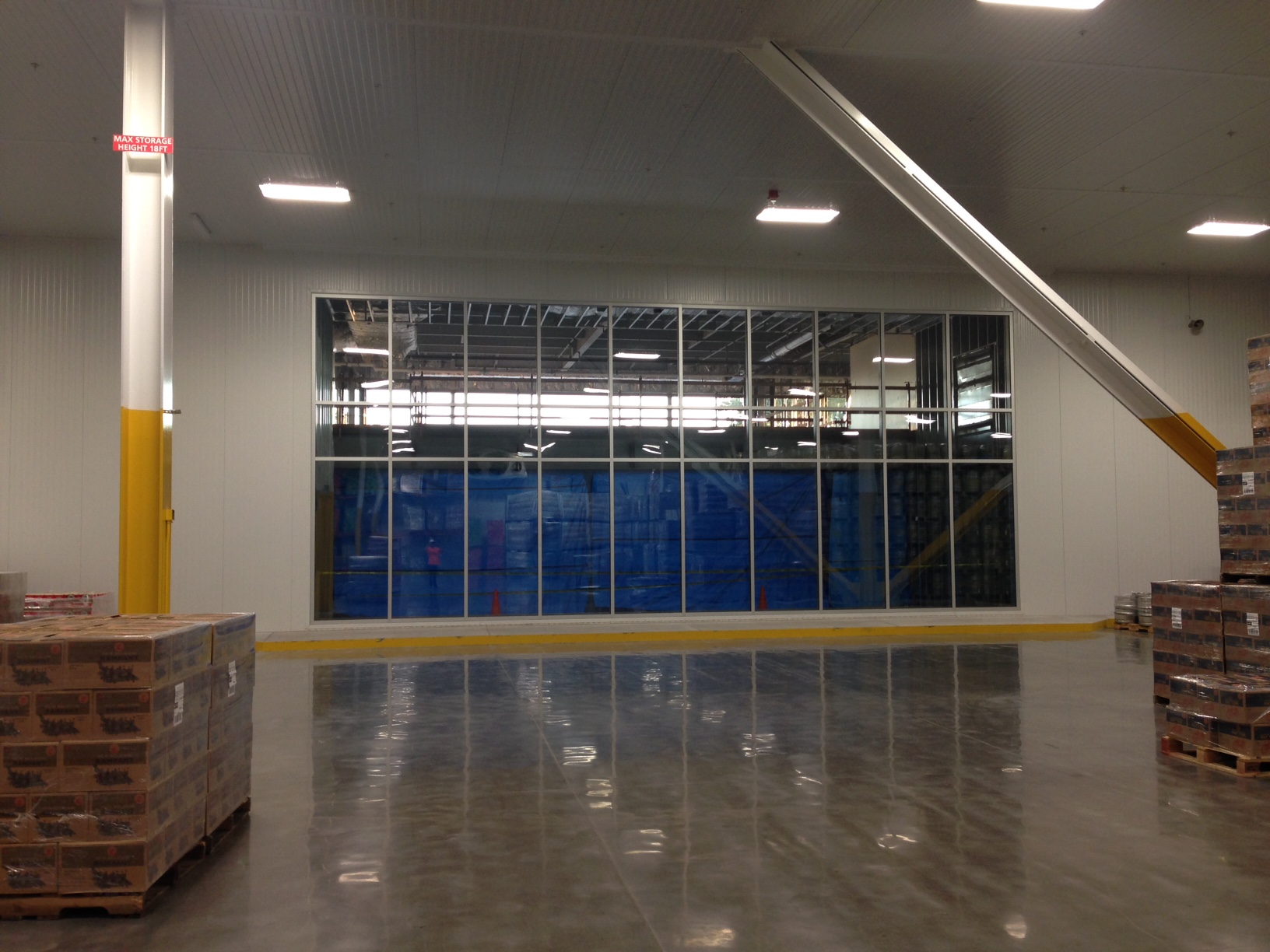 Reyes Keg Viewing Window for front lobby