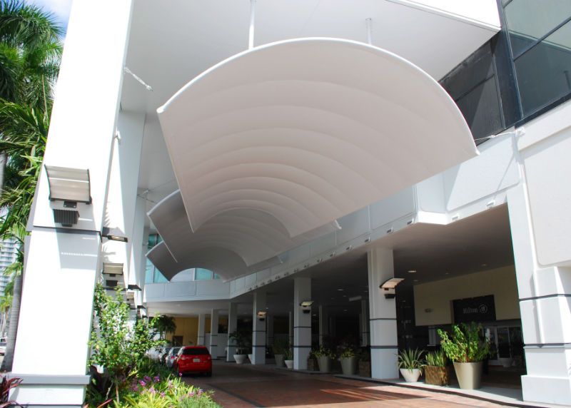 Special Custom Entrance Canopies - Hilton