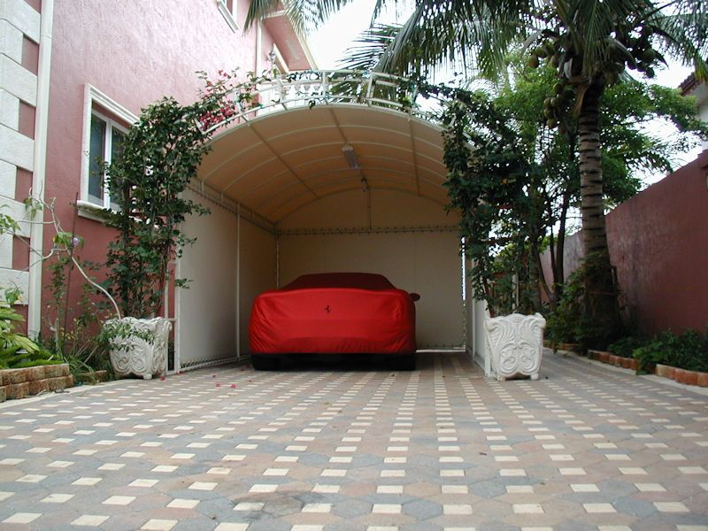 Special Single Carport with Side Walls