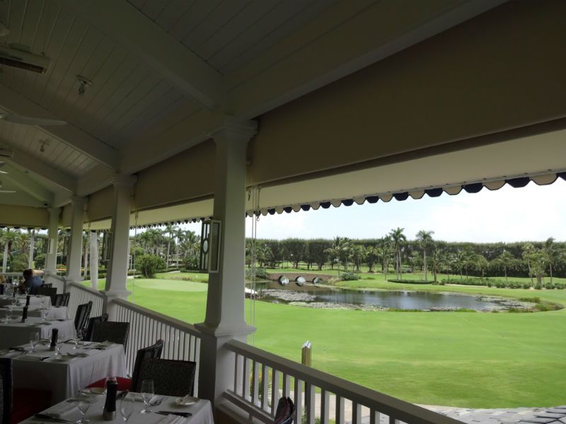 Restaurant Patio Rolldown Curtains