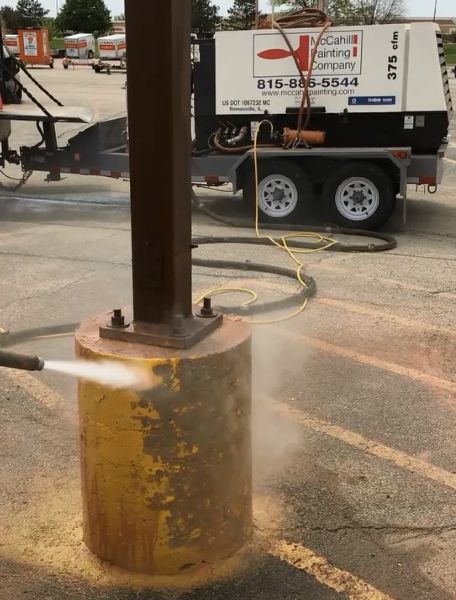 Sandblasting In-Progress