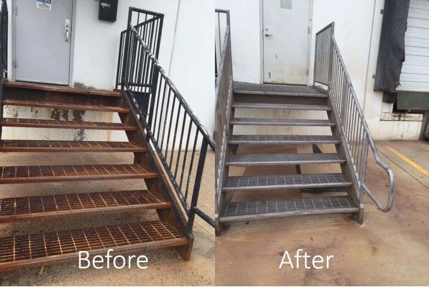 Staircase Before and After