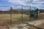 KC Construction/Temple V. Baseball Field-Green Vinyl Chain Link Fence