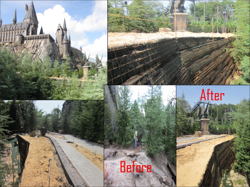 Geogrid reinforced soil slope 