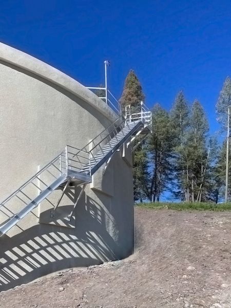 Custom Ship Ladder with Platforms